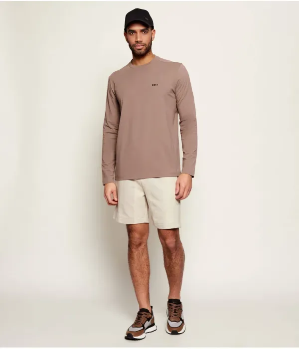 Футболка с длинным рукавом regular fit Boss Green, коричневый — фото 2