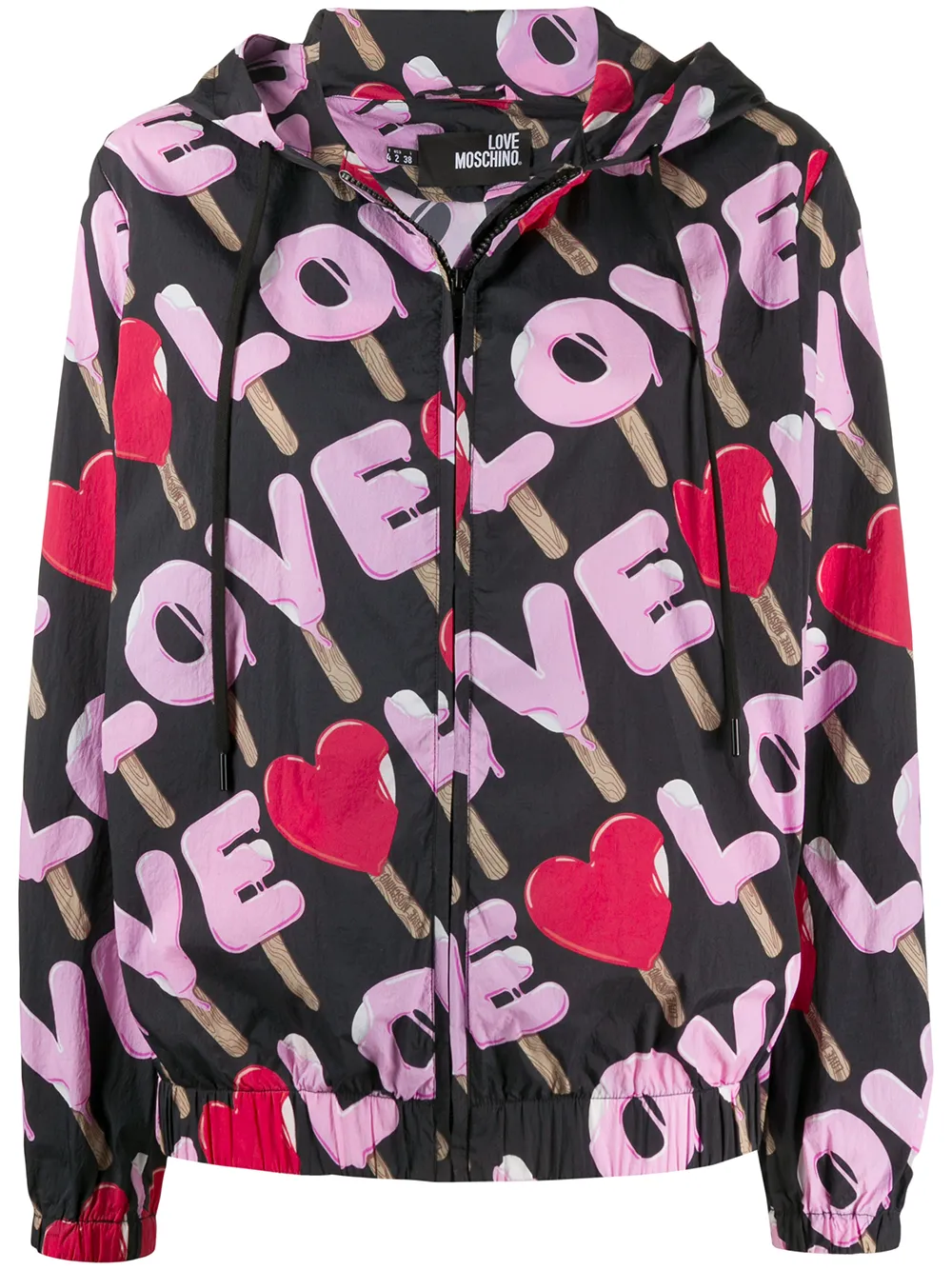 

Куртка с принтом Love Moschino, черный