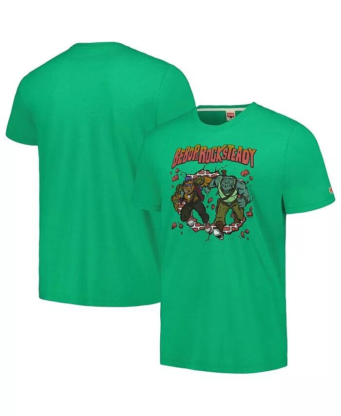 

Мужская и женская зеленая футболка Teenage Mutant Ninja Turtles Bebop and Rocksteady Tri-Blend Homage