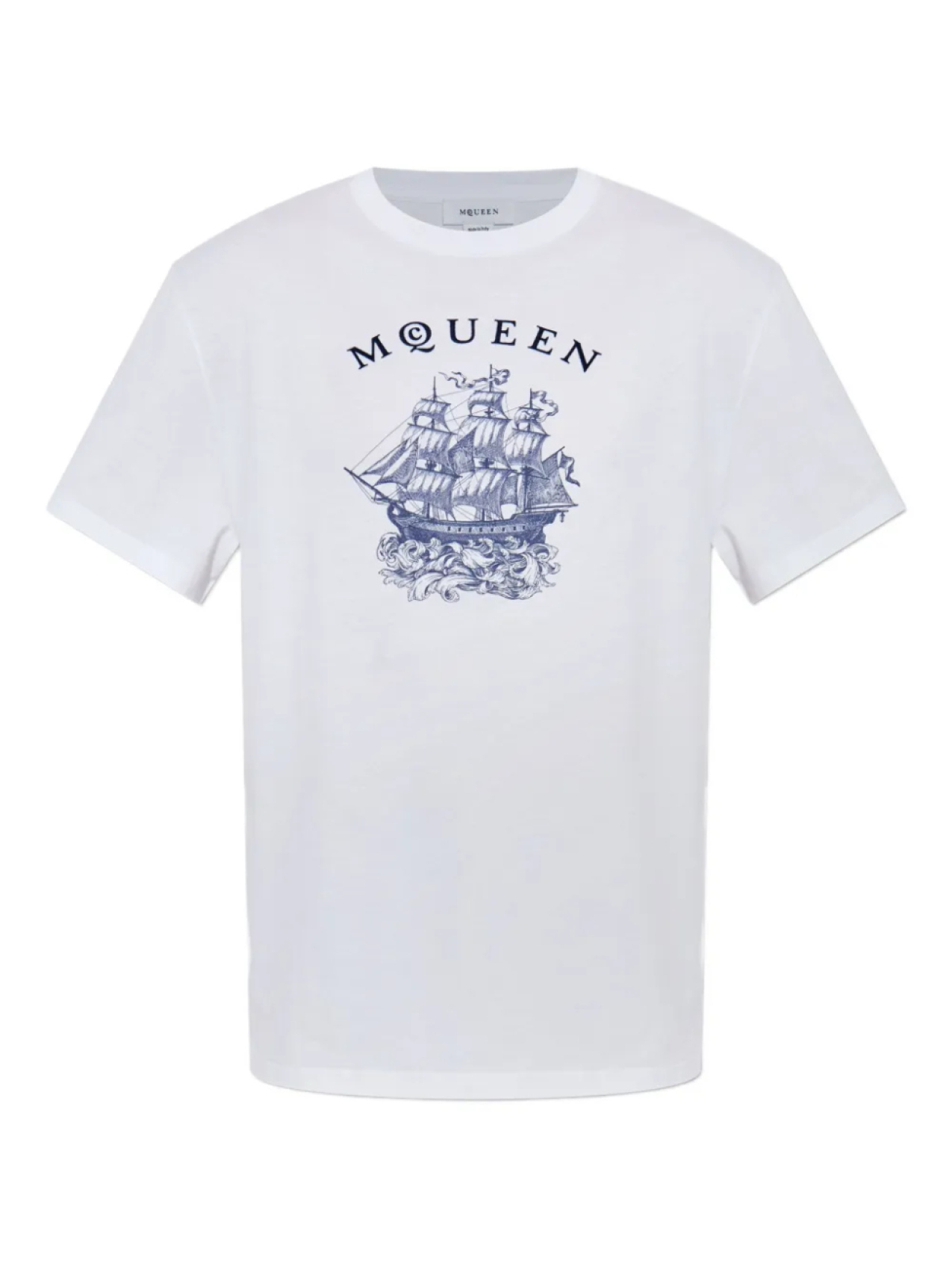 

Футболка с графическим принтом Alexander McQueen, белый