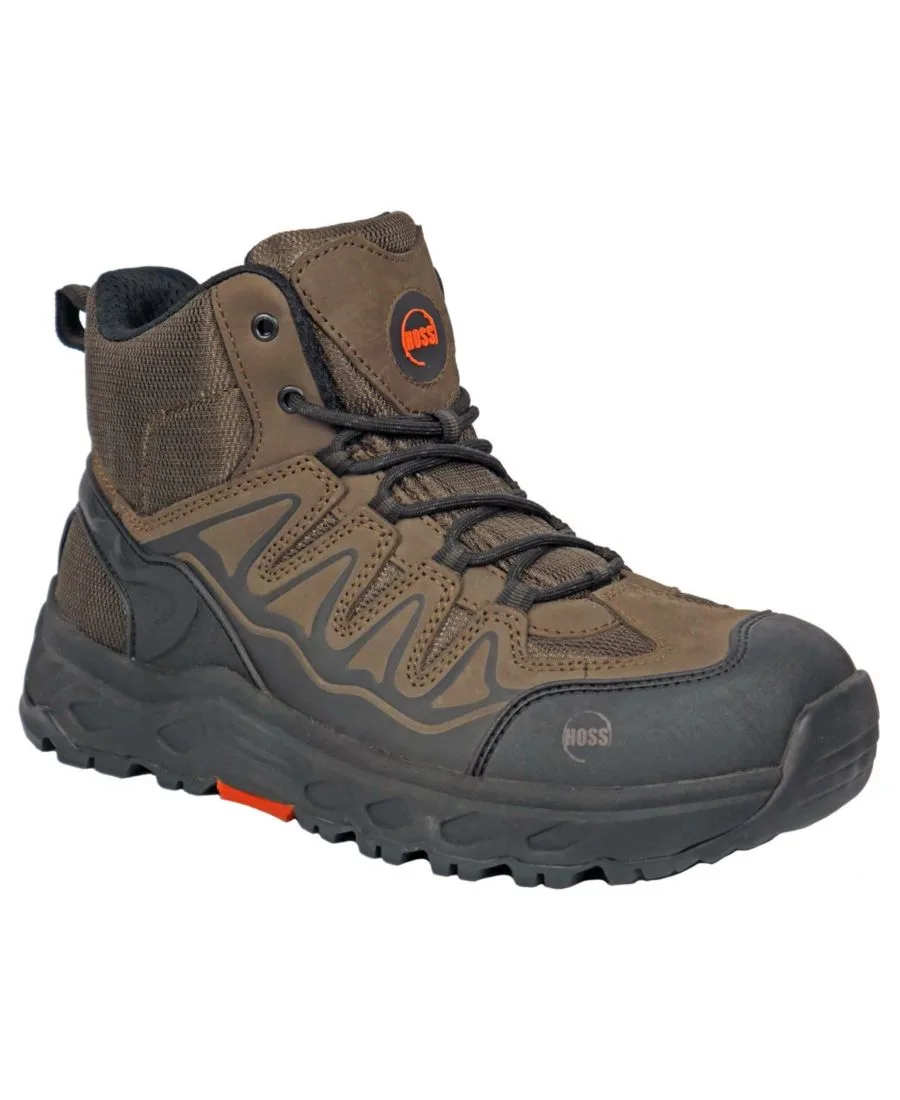 Мужские рабочие ботинки Eric Hi с композитным носком и клиновидной подошвой Hoss Boot Company, коричневый