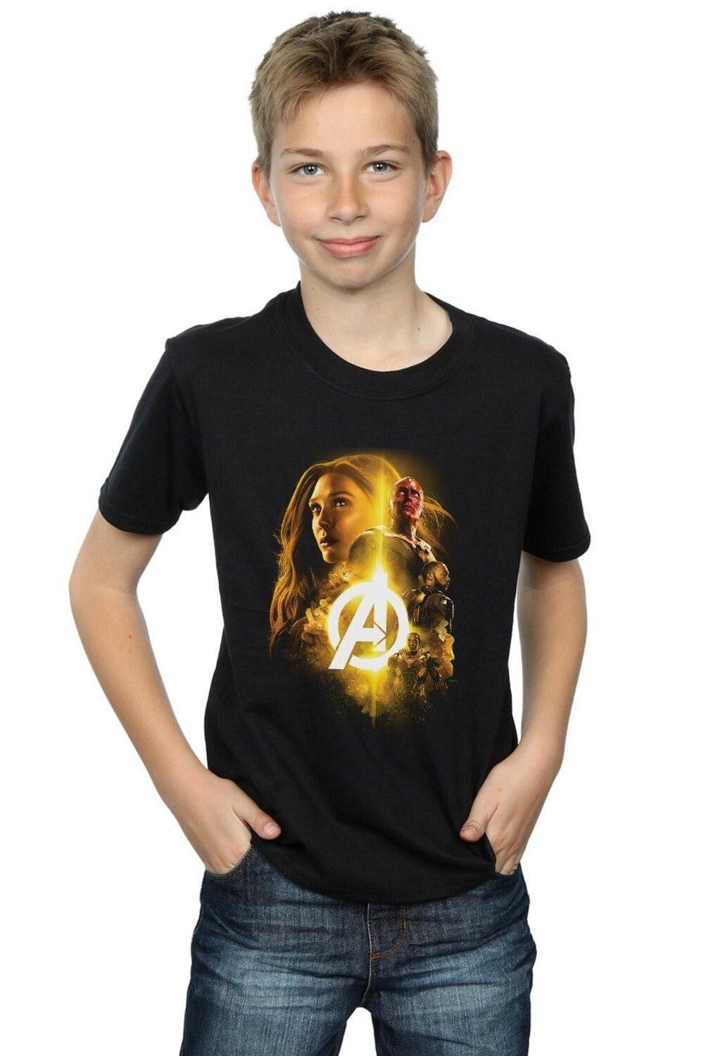 

Футболка Avengers Infinity War Vision Witch Team Up Marvel, черный