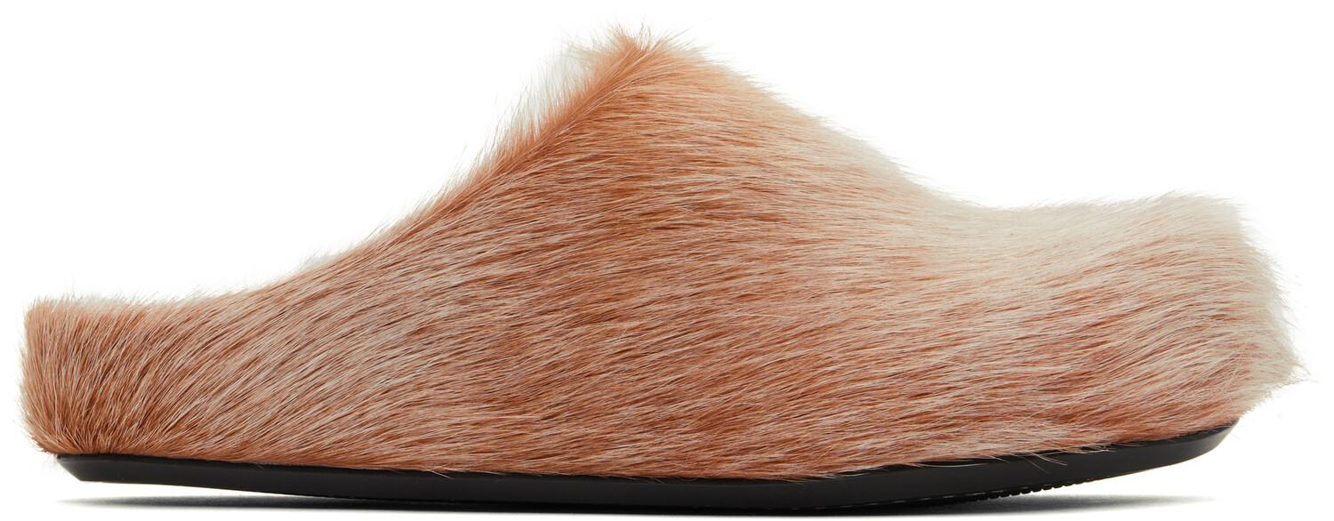 

Туфли-лоферы Fussbett Sabot цвета Off-White & Orange Marni, Winterwheat