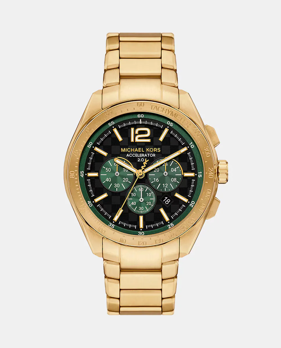 

MK9177 Мужские часы с хронографом из золотой стали Michael Kors, золотой