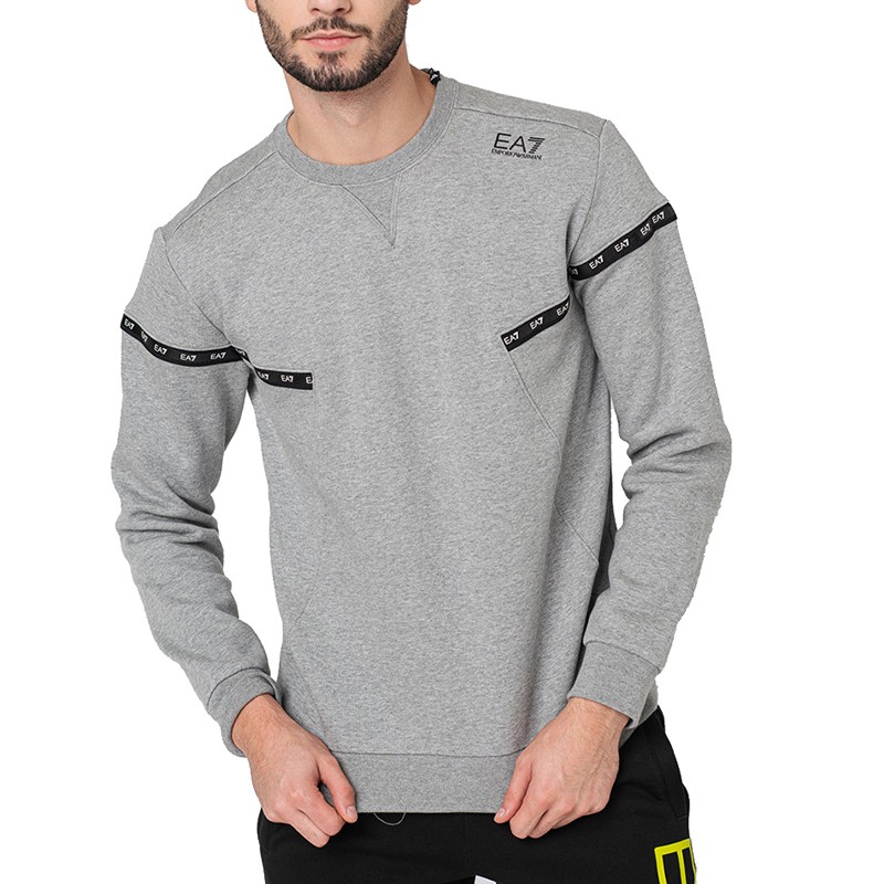 Толстовка EA7 SS22 мужская серая EMPORIO ARMANI, серый — фото 3