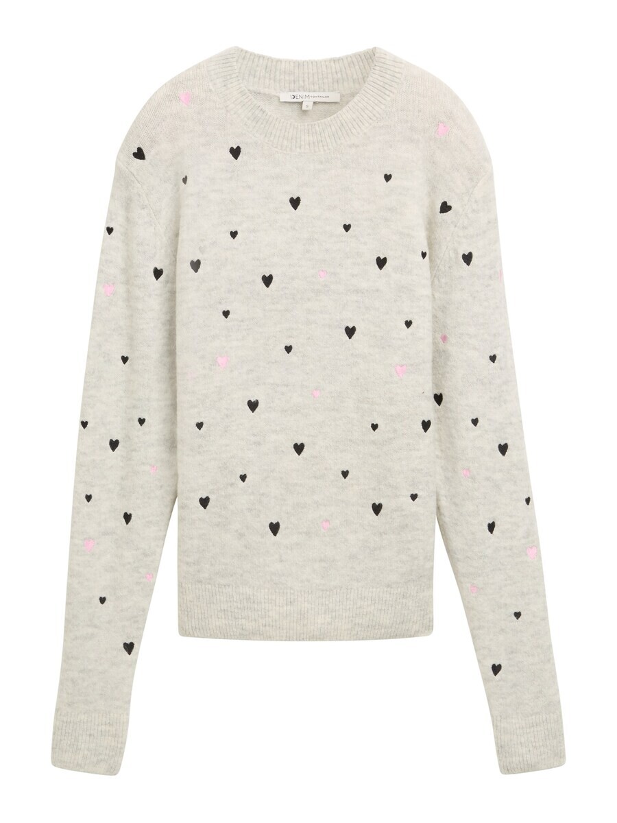 

Тонкий вязаный свитер TOM TAILOR DENIM Sweater, светло-серый