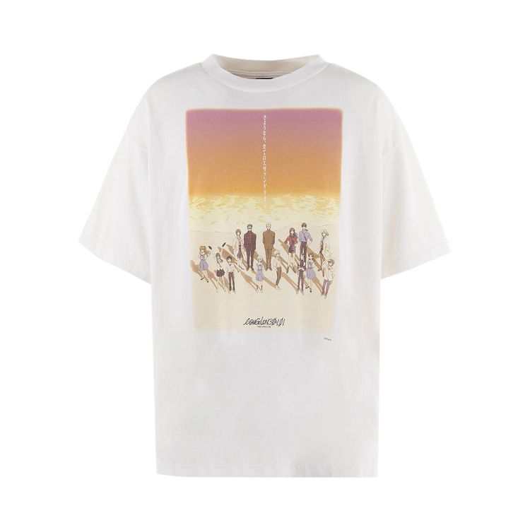 

Футболка SAINT Mxxxxxx x Evangelion x GEEKS RULE Tee 'Orange/White', оранжевый