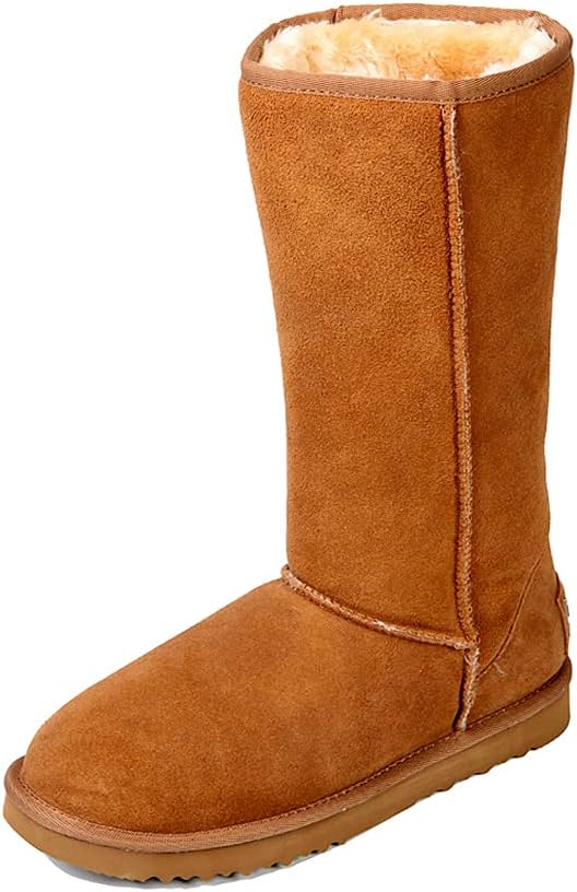 

Мужские классические короткие водоотталкивающие зимние ботинки AUSLAND 5654, Chestunt Tall Boots