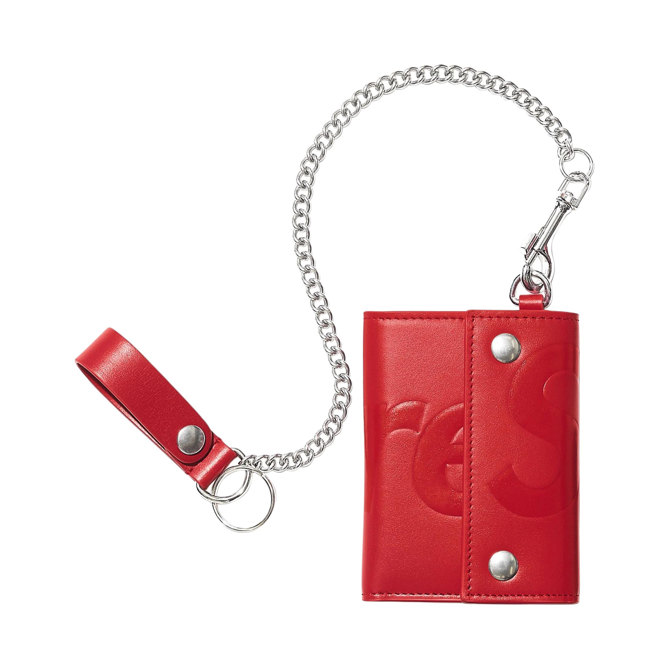 

Supreme Женский кошелек из телячьей кожи красный, Red