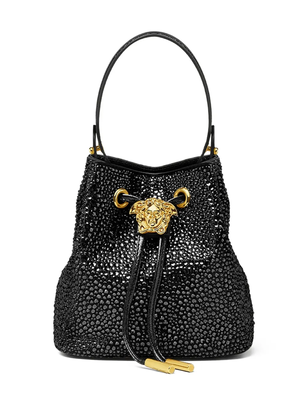 

Мини-сумка La Medusa с кристаллами VERSACE, черный