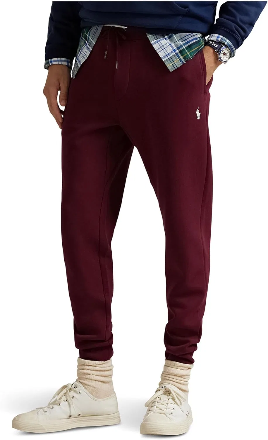 Мужские спортивные брюки из двойной вязки POLO RALPH LAUREN, Classic Wine