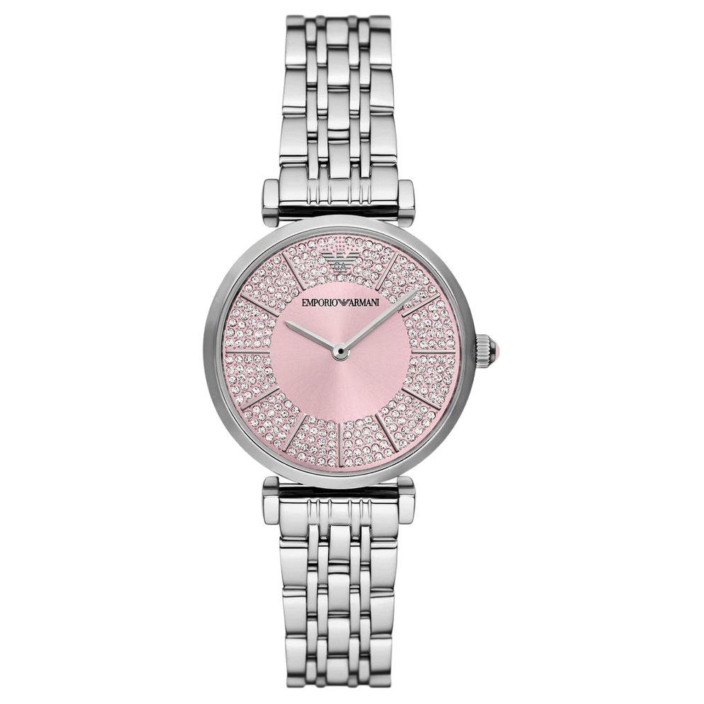 

Двуручные наручные часы из нержавеющей стали EMPORIO ARMANI, розовый