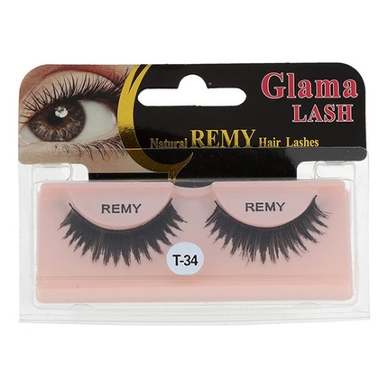 

Ресницы для волос Glama Lash Natural Remy T34 фунта, Lb