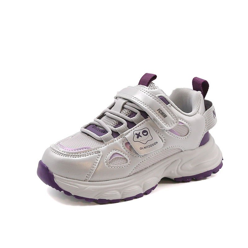 

Нескользящие, легкие, амортизирующие, низкие детские кроссовки для повседневной носки FCMM, фиолетовый
