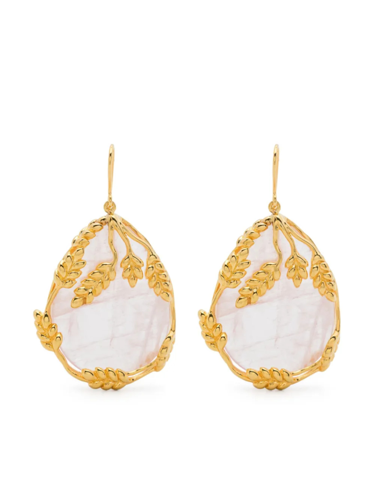 

Серьги-подвески Francoise кварцевая роза Aurelie Bidermann, золотой