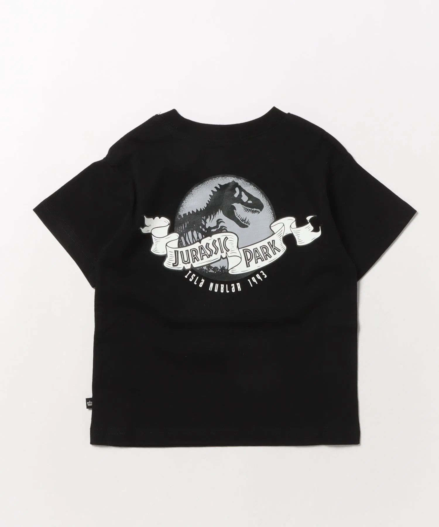Детская футболка с принтом Jurassic Park BABYDOLL фуксия — фото 3