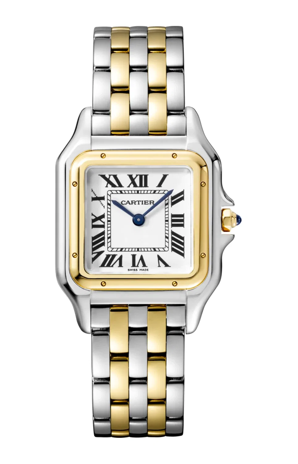 Часы Panthère de CARTIER среднего размера, желтое золото и сталь - W2PN0007, золотой