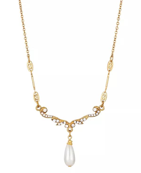 

Ожерелье из искусственного жемчуга 2028, white