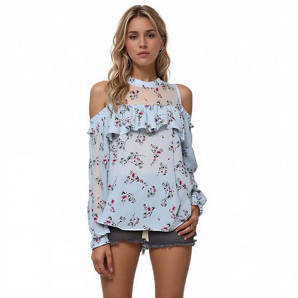 

Блузка с драпировкой и открытыми плечами Ro & De