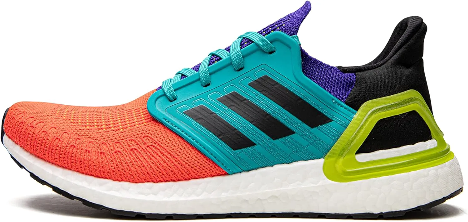 Мужские беговые кроссовки Adidas Ultraboost 20, черно-белый — фото 4