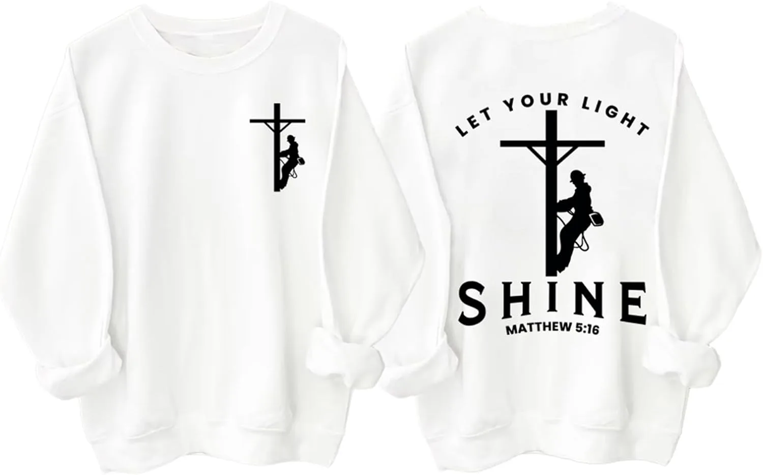 

Толстовка Christian Lineman с капюшоном Let Your Light Shine Yuisi Doxn