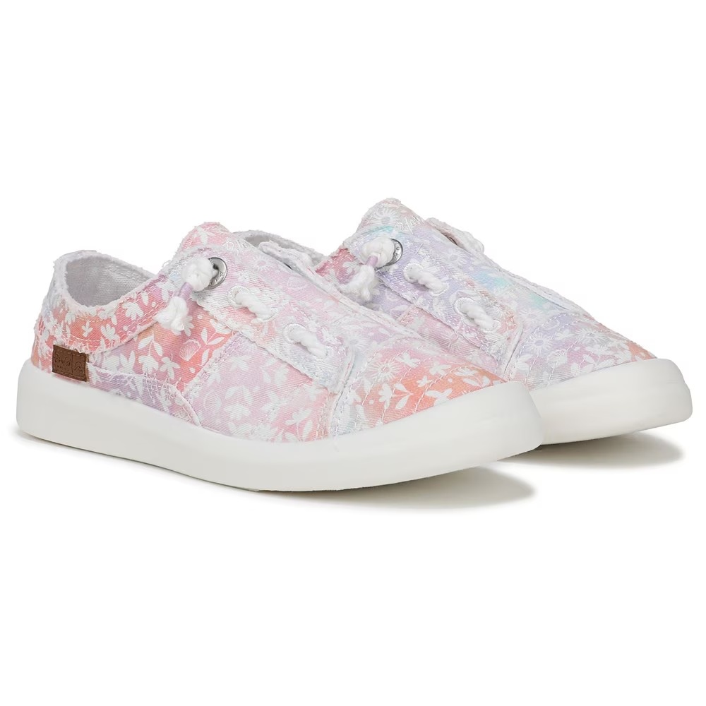 

Детские кроссовки без шнурков для пляжа Blowfish Malibu beachside-k little/big kid, white multi twill fabric