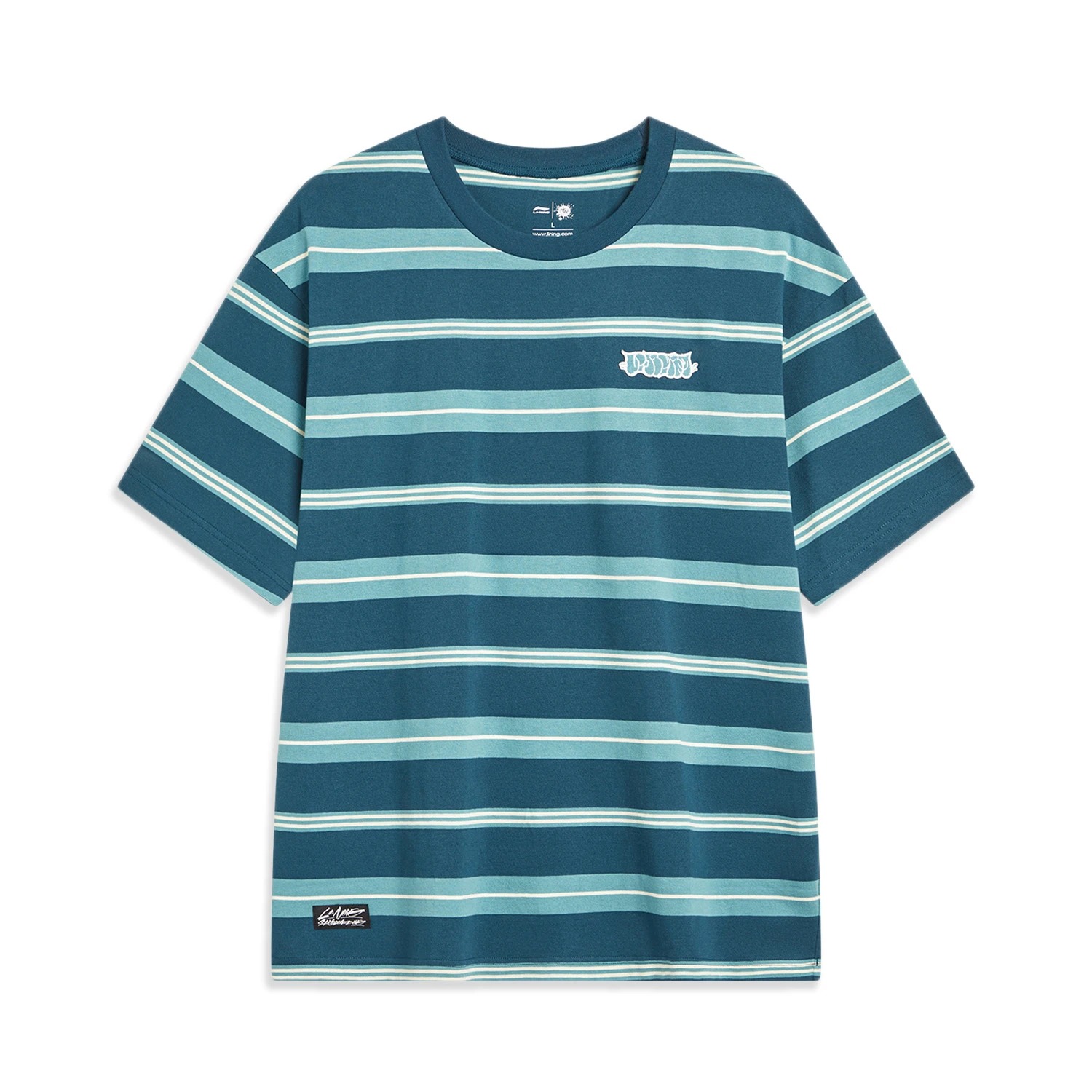 

Футболка унисекс LiNing x OG_SLICK для скейтбординга, reflection синий emerald зеленый custard желтый