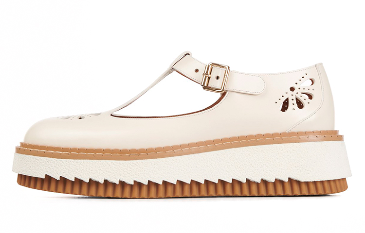 Туфли Chloe Platform Shoes Women's Ecru Chloé, Original Shoe Box Included