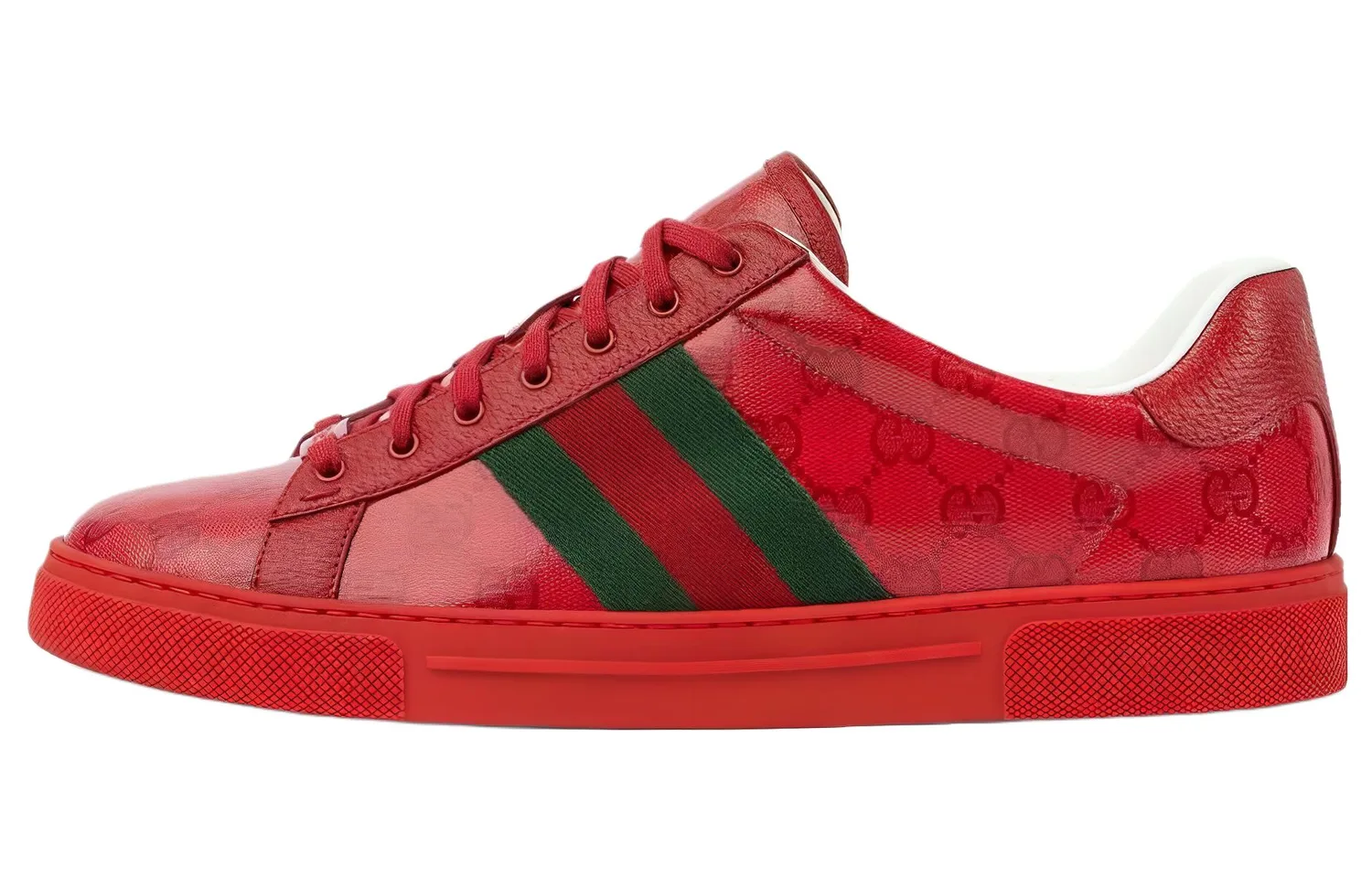 GUCCI Ace 'GG Crystal Canvas - Red'