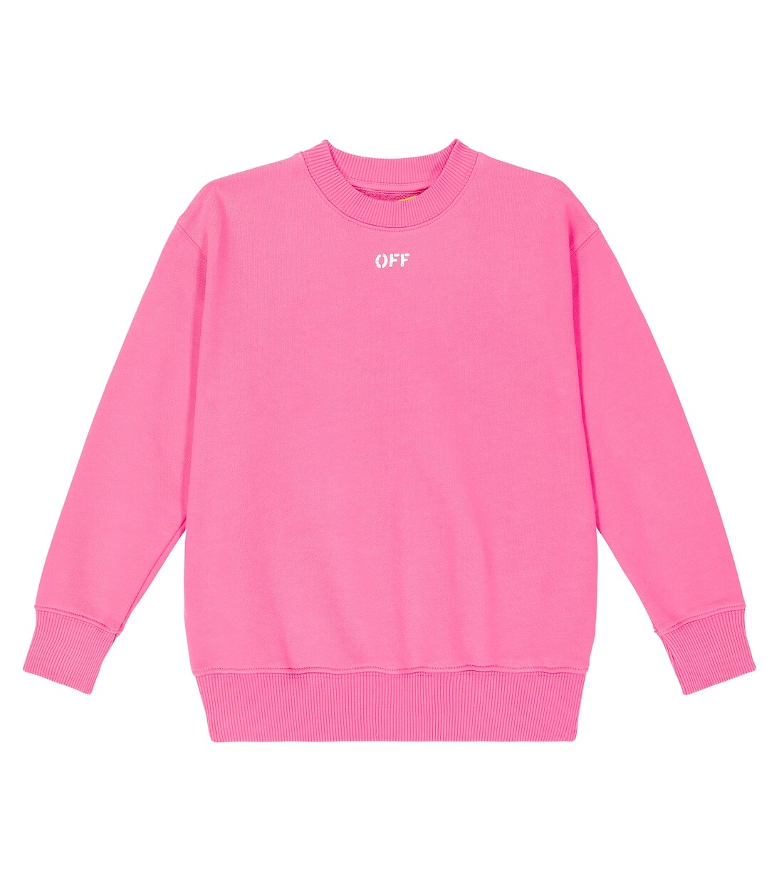 

Толстовка arrows из хлопка Off-White Kids, розовый