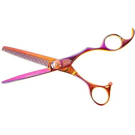 

Ножницы SilkCut Thinner European 6 35 зубцов Rainbow Edition, изготовлены вручную из японской стали - размер 6 Olivia Garden