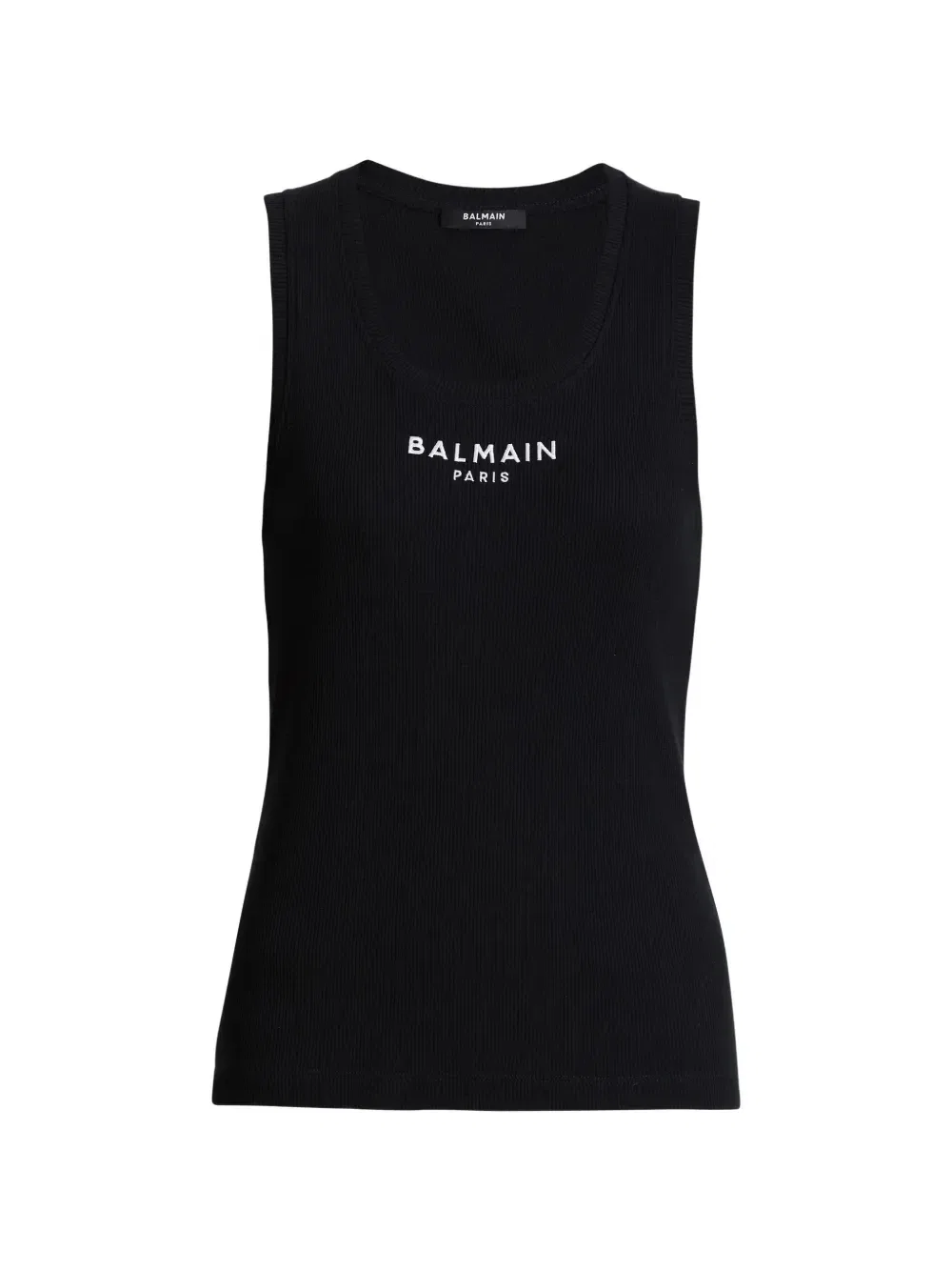Топ-жилет Balmain Paris с вышивкой, черный