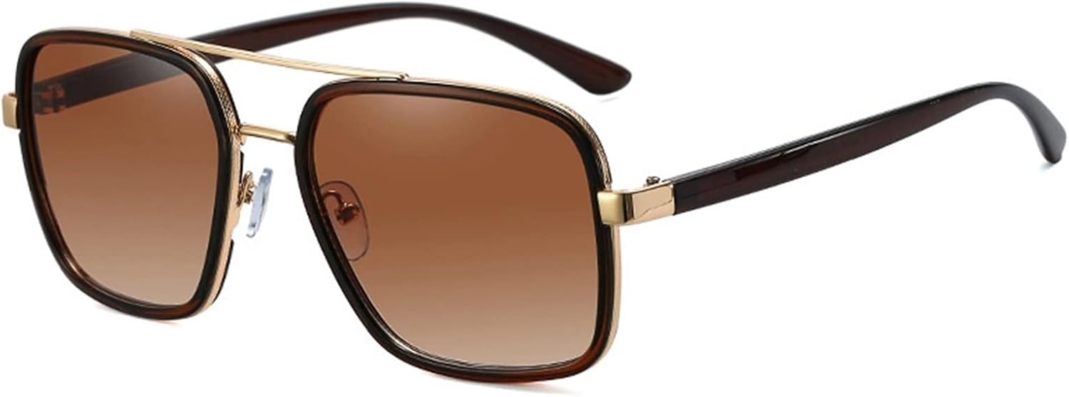 

GAOXIN Модные солнцезащитные очки в крупной оправе для мужчин и женщин, с защитой от УФ-излучения UV400, для использования на открытом воздухе и на пляже (Цвет: E, Размер: Средний), E