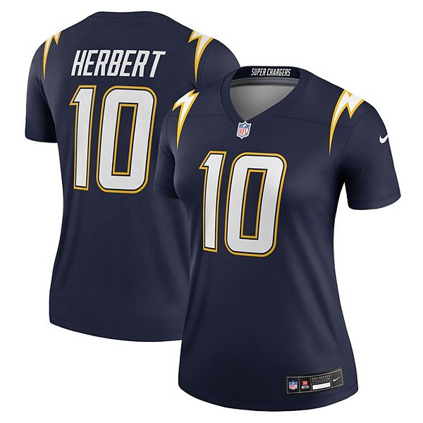 

Женская футболка Justin Herbert Navy Los Angeles Chargers Alternate Super Chargers Legend Player Performance Nike, Синий, Женская футболка Justin Herbert Navy Los Angeles Chargers Alternate Super Chargers Legend Player Performance Nike