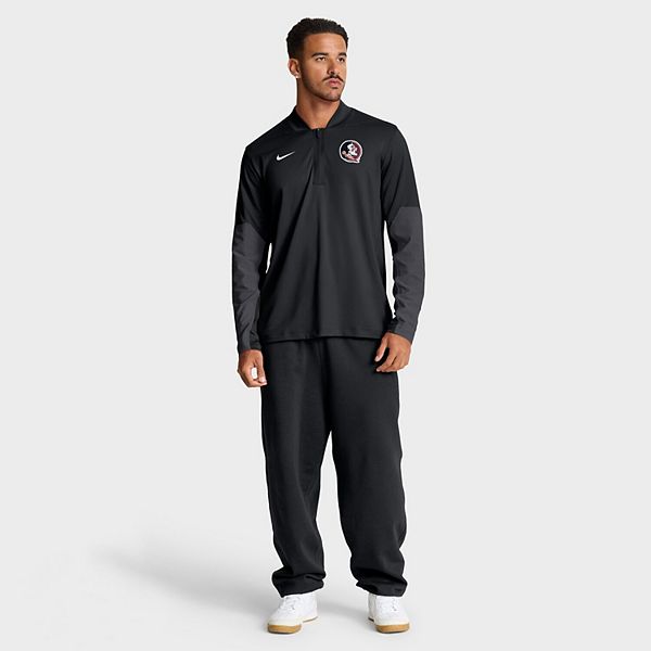 Мужская черная толстовка Florida State Seminoles One Goal с полумолнией Nike — фото 4