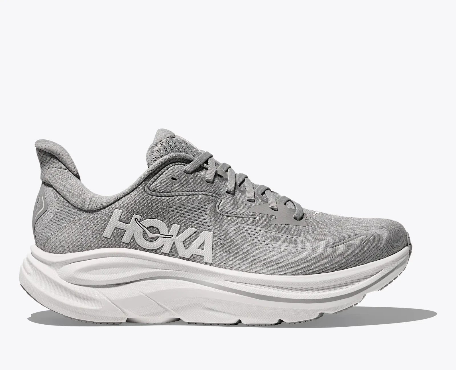 Кроссовки Hoka One One Rincon 4 1155130-BBLC, мужские, черные, со шнуровкой, для бега по шоссе Hoka, серый — фото 2