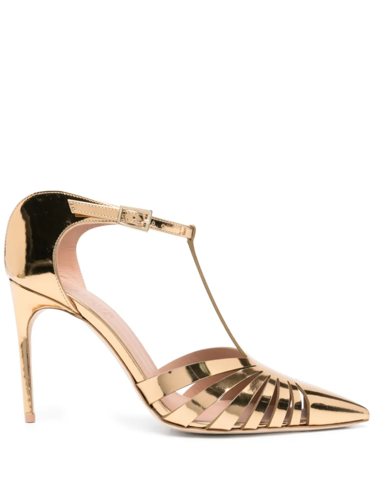 Туфли Jennifer 95 мм Malone Souliers, золотой