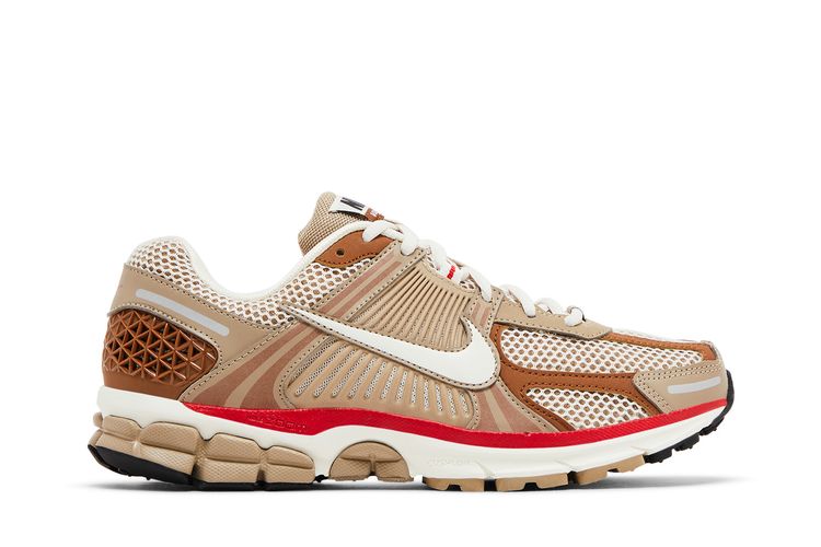 

Кроссовки Nike Wmns Air Zoom Vomero 5 Khaki Fire Red, желто-коричневый