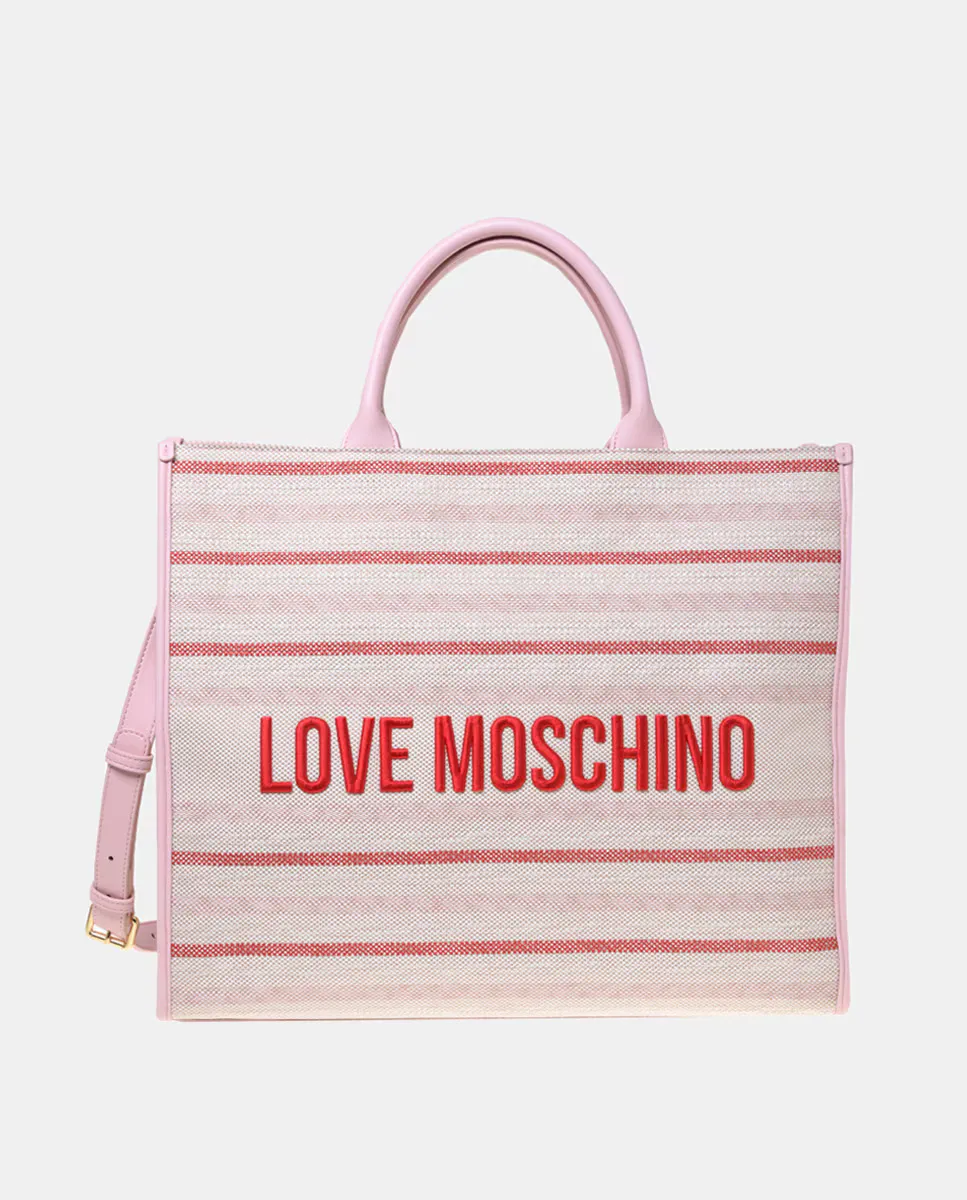 

Черная сумка на молнии Love Moschino, цвет Crudo
