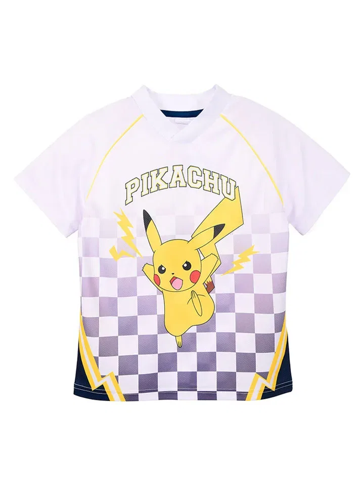 Футболка с принтом Pokémon, белый/фиолетовый