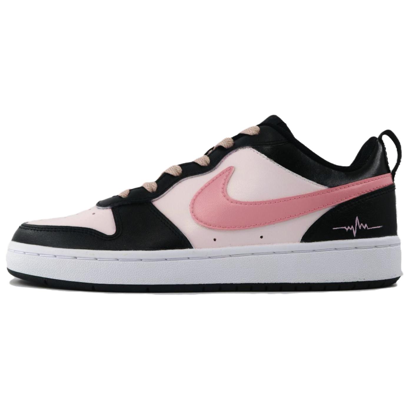 

Кроссовки Nike Court Borough Skateboarding Shoes Women's Low-top Pink/Black, черный/розовый