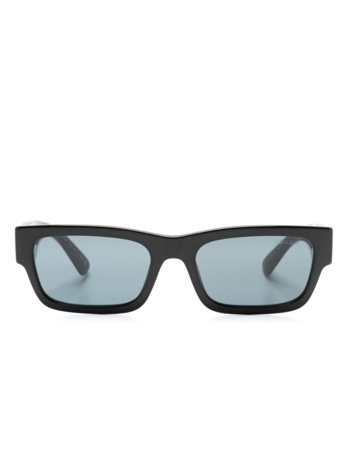 

Prada Eyewear солнцезащитные очки в прямоугольной оправе с логотипом, черный