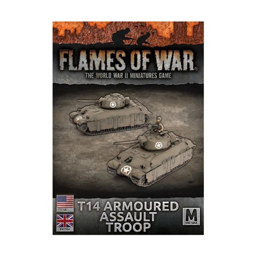 

Бронетанковый штурмовой отряд Т14, Flames of War - WWII - British - Tanks (4th Edition)