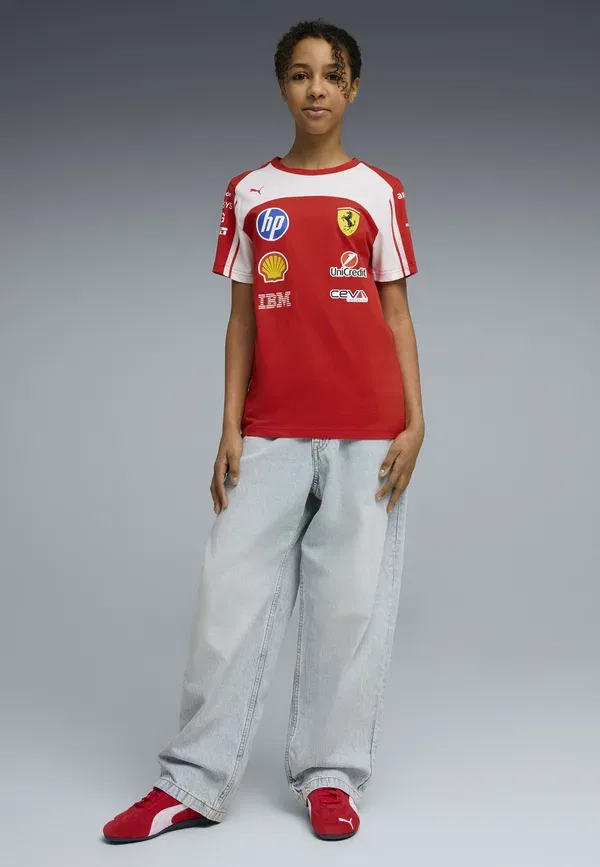 Футболка Scuderia Ferrari HP Replica T-Shirt Print T-Shirt Puma, красный