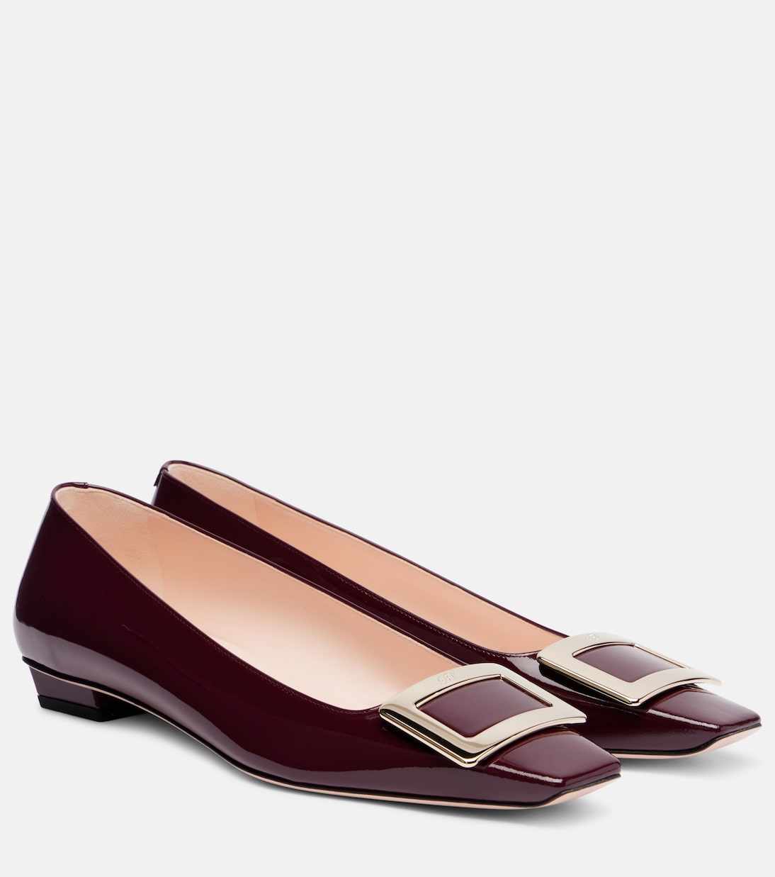 Балетки Belle Vivier из лаковой кожи Roger Vivier, Bordeaux Scuro