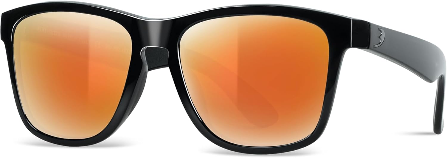 

Солнцезащитные очки BNUS Chic с поляризованными линзами и защитой от царапин — идеальная защита от УФ-излучения для ваших глаз B.N.U.S, Black Frame/Red Mirrored Polarized