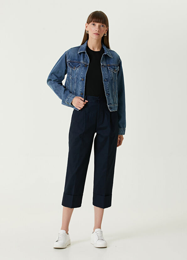 Укороченные брюки Lauren Ralph Lauren, синий