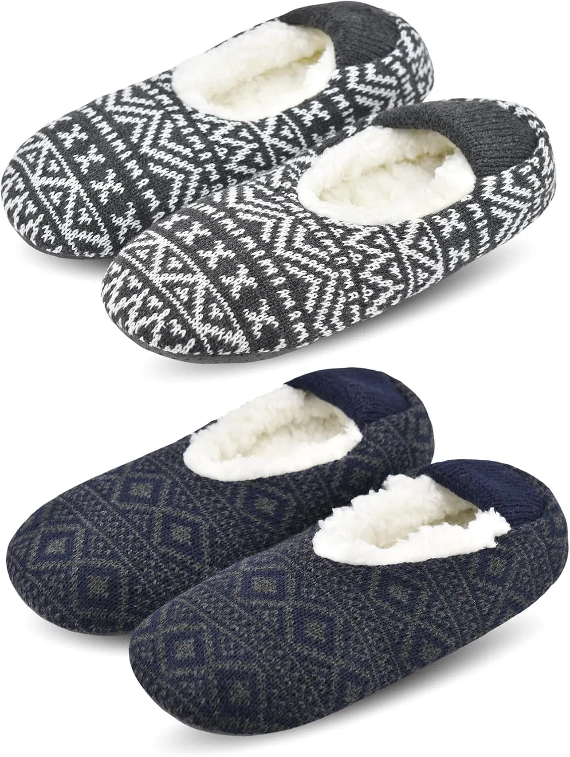 Тапочки с мягкой подошвой, Navy Lattice & Gray Lattice VAGUKU