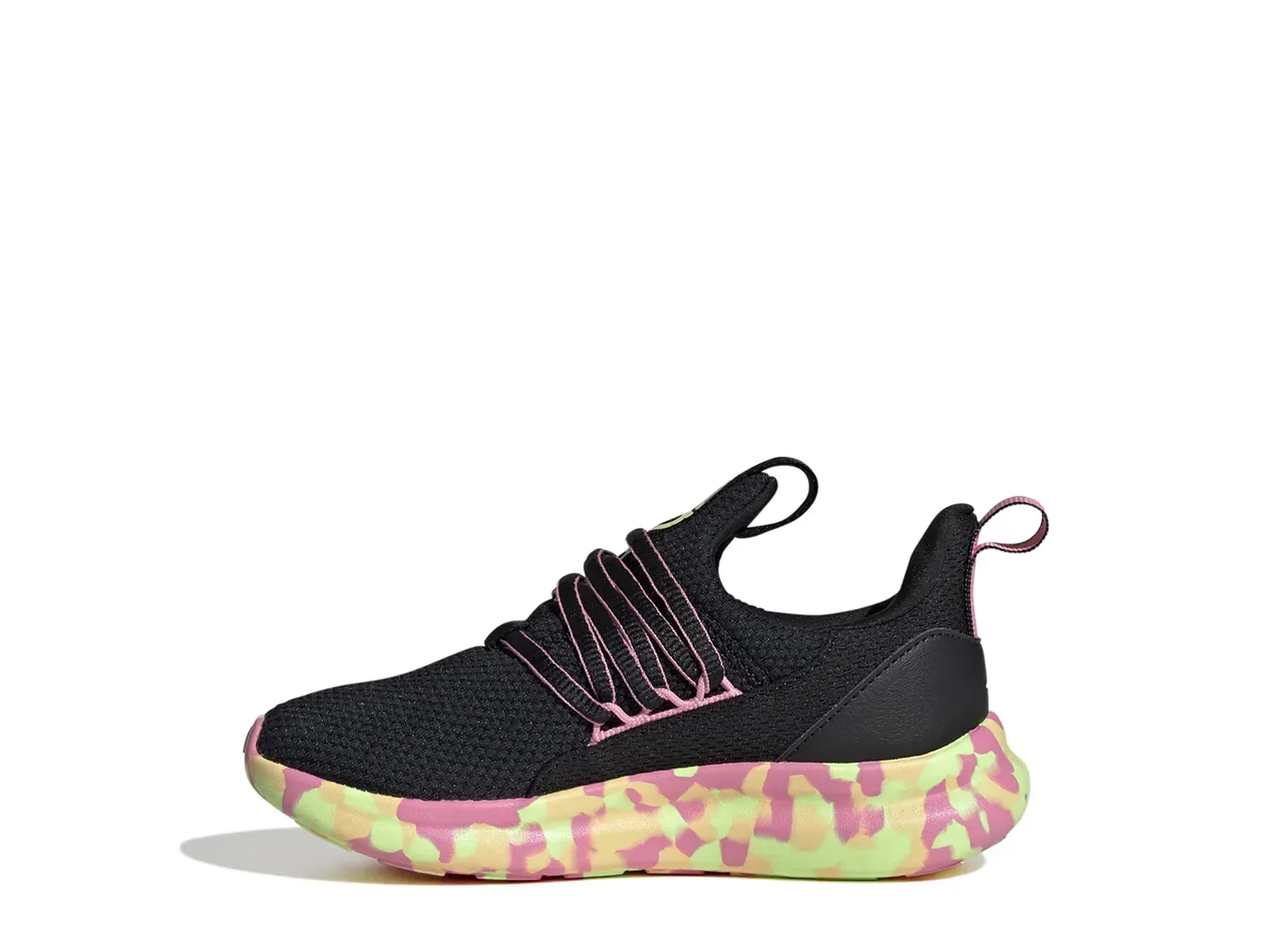 Кроссовки Lite Racer Adapt 7.0 Slip-On — детские Adidas, Black/Pink — фото 2