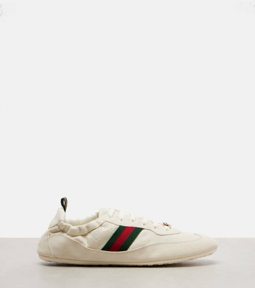 Кроссовки из холста с отделкой из замши Shift Gucci, Ow/Mw-Ow/Ow/Vrv/Ow/O — фото 4